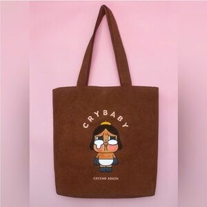 POPMART Crybaby Brown Tote Bag